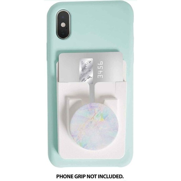 NEW Socket Lock-It Adhesive Card Holder & Phone Grip Holder All in One / WHITE - Picture 5 of 7